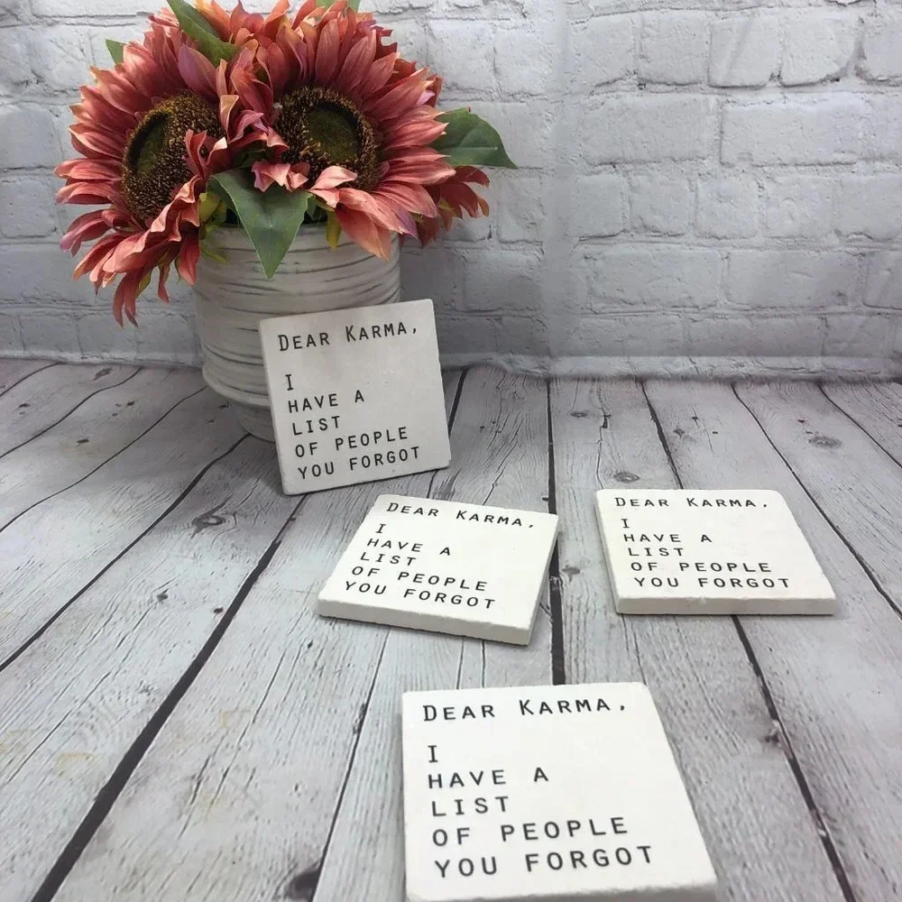 Coasters DEAR KARMA DRINK COASTER set of 2